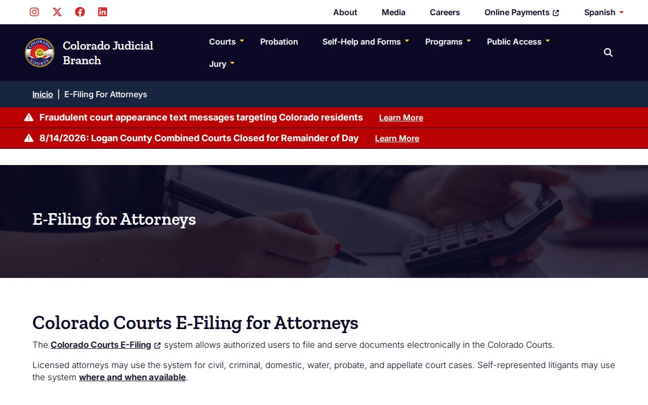 Bent County case lookup public access and register search explanation